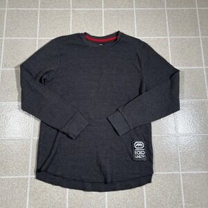 Ecko Unltd Gray Waffle Knit Long Sleeve Thermal Shirt Men's Size M